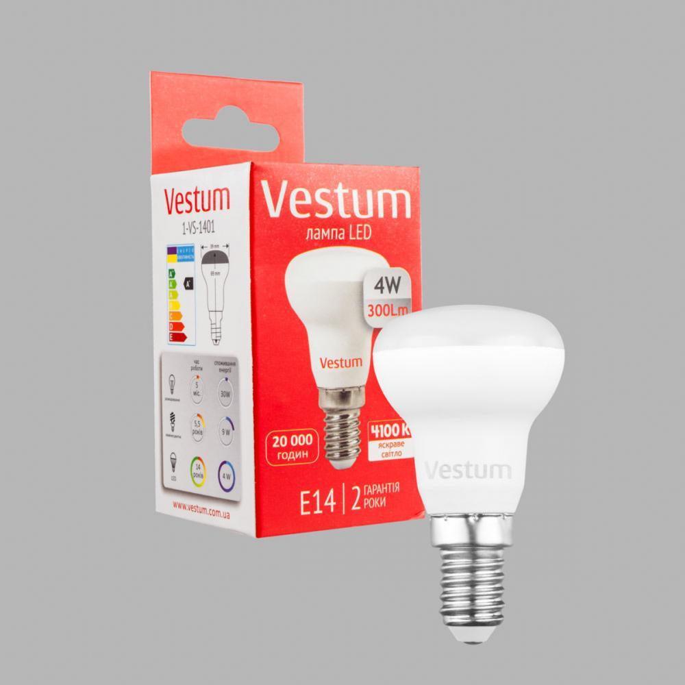 Vestum LED R39 4W 4100K 220V E14 (1-VS-1401) - зображення 1