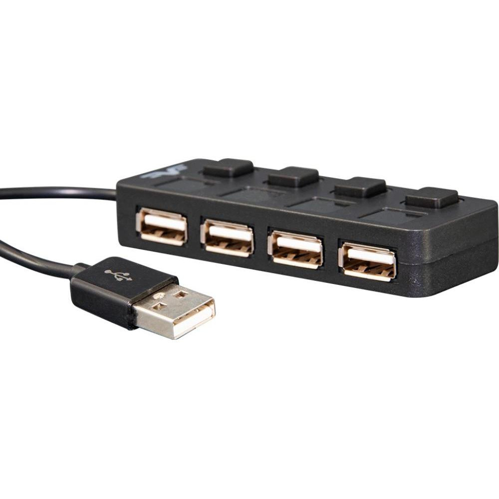 Frime 4хUSB2.0 Hub Black (FH-20010) - зображення 1