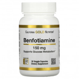   California Gold Nutrition Бенфотіамін (Benfotiamine) 150 мг 30 капсул