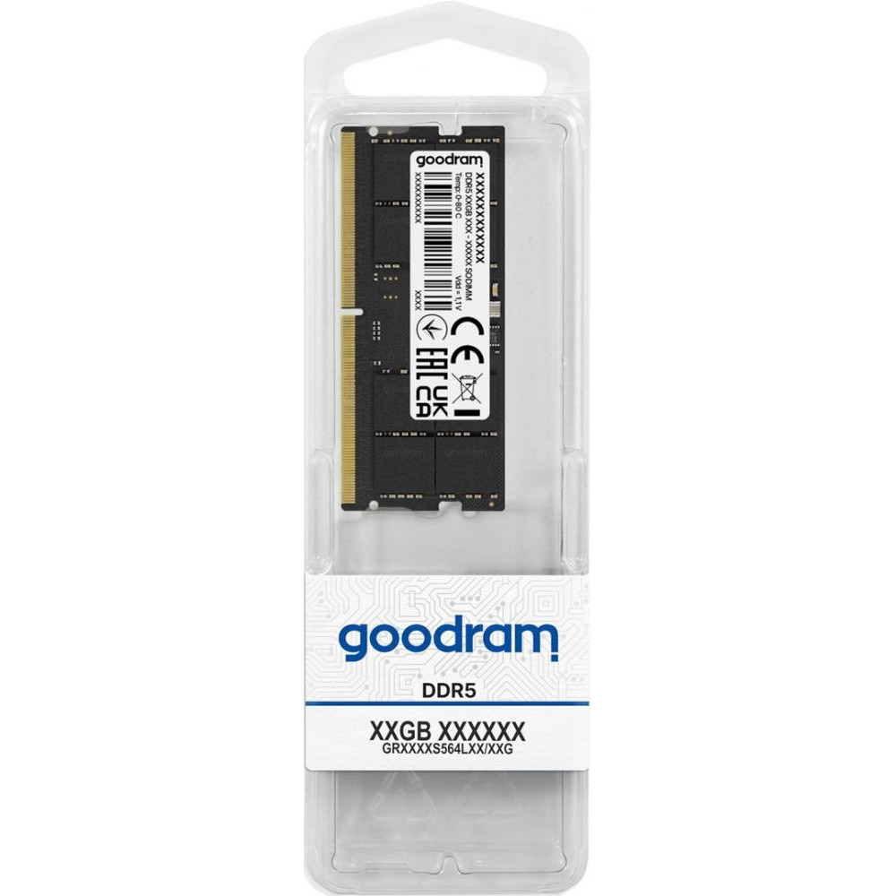 GOODRAM 8 GB SO-DIMM DDR5 4800 MHz (GR4800S564L40S/8G) - зображення 1