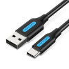 Vention 3A Quick Charge USB-A to Type-C Black 1м (COKBF) - зображення 1