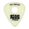 Cleartone EVERLY GLOW IN THE DARK STAR PICK MEDIUM .71mm (12-PACK) - зображення 1