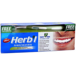   Dabur Зубная паста  Herb'l Для курящих 150 г + щетка (6291069712698)