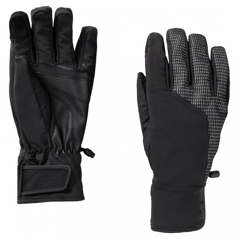 Jack Wolfskin Перчатки  Night Hawk Gloves 1910071-6000 L Черные (4060477964652) - зображення 1