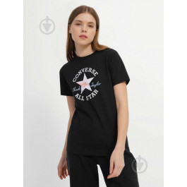   Converse Чорна жіноча футболка  CHUCK PATCH INFILL TEE con10025041-001