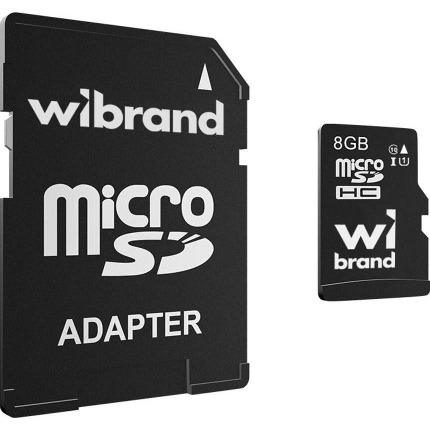 Wibrand 8 GB microSD Class 10 (WICDHC10/8GB-A) - зображення 1