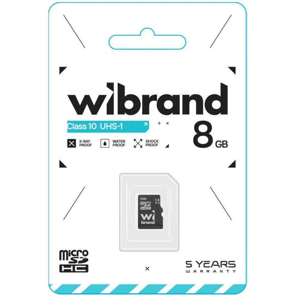 Wibrand 8 GB mictoSD Class 10 (WICDHC10/8GB) - зображення 1