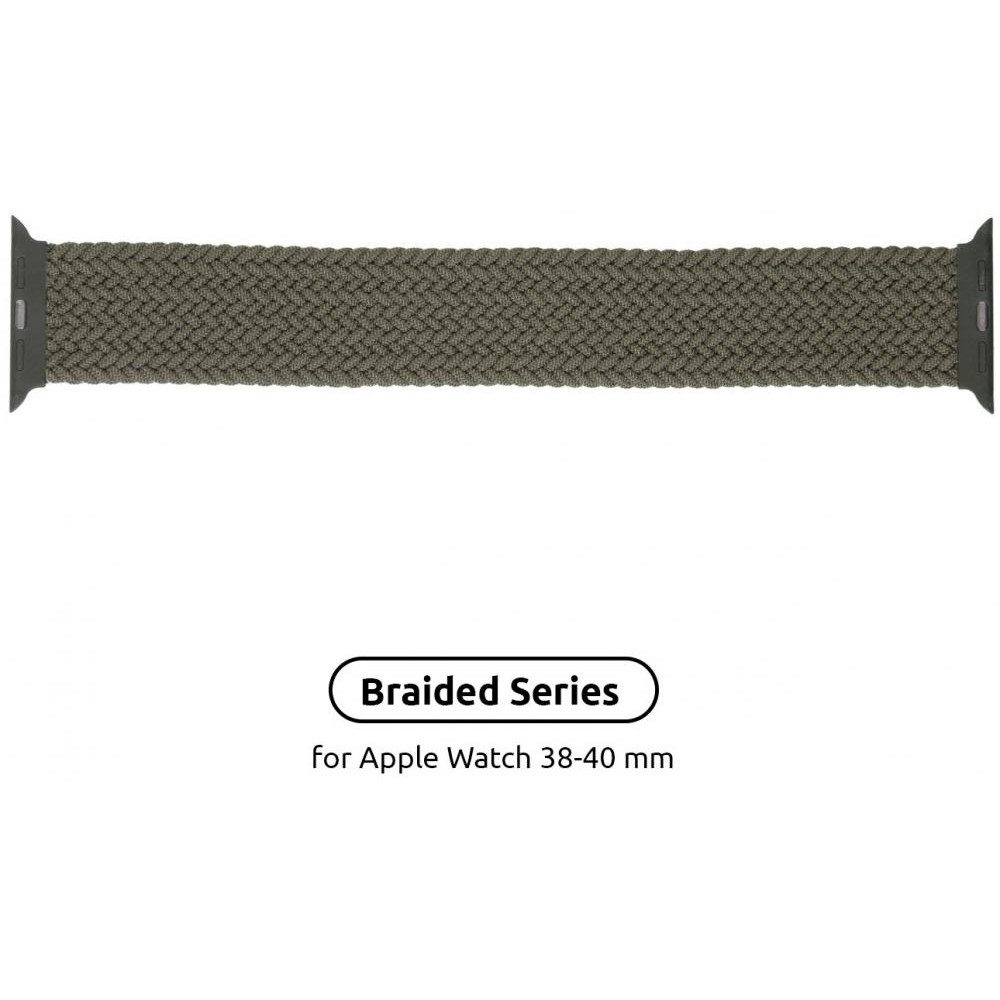 ArmorStandart Ремінець  Braided Solo Loop для Apple Watch 38mm/40mm Inverness Green Size 4 (132 mm) (ARM58064) - зображення 1