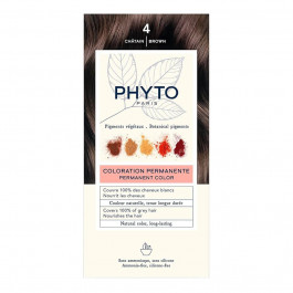   Phyto Стойкая крем-краска для волос  Phytocolor Coloration Permanente 4 Шатен, 112 мл