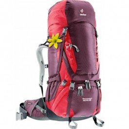   Deuter Aircontact 60+10 SL / aubergine-cranberry