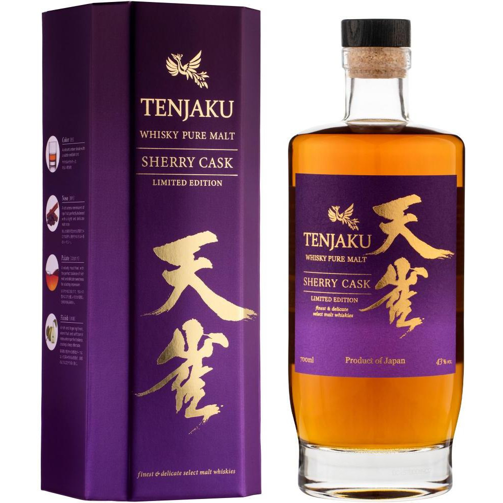 Tenjaku Віскі  Pure Malt Sherry Cask Japanese Whiskey 43% 0.7 л (4582410701181) - зображення 1