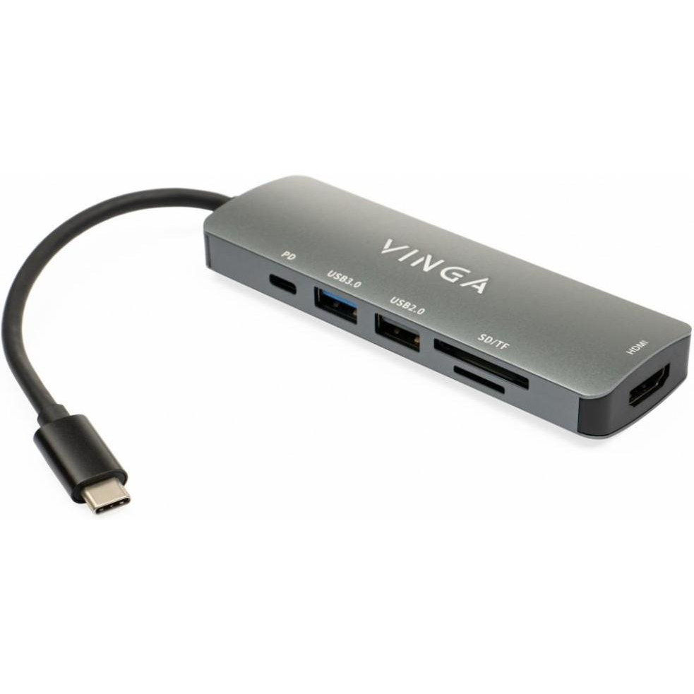 Vinga USB Type-C Hub 6 in 1 (VHC6) - зображення 1