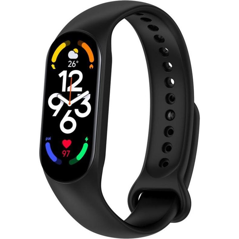 BeCover Силіконовий ремінець  для Xiaomi Mi Smart Band 7 Black (707476) - зображення 1