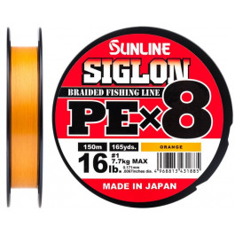   Sunline Siglon PE X8 / Orange / #1.7 / 0.223mm 150m 13.0kg