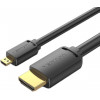 Vention HDMI to micro HDMI 3m Black (AGIBI) - зображення 1