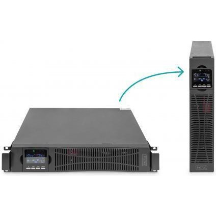 Digitus OnLine 2000VA/2000W LCD 8xC13 RJ45 RS232 USB Rack/Tower (DN-170095) - зображення 1