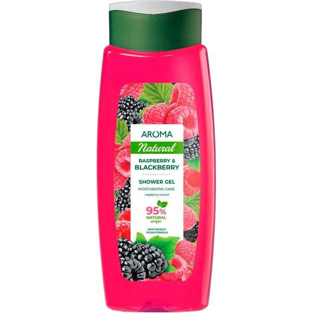 Aroma Гель для душу  Raspberry&Blackberry Малина та Ожина 400 мл (3800013524190) - зображення 1