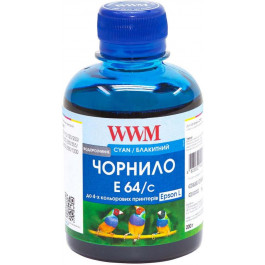   WWM Чернила для Epson L100/ 1300/ 210/ 300/ 350/ 355/ 550/ 555 200г Cyan (E64/C)