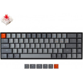   Keychron K6 68 Key Gateron White LED Red (K6O1_KEYCHRON)