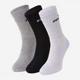   PUMA Набір шкарпеток  Elements Crew Sock 3P 88329610 43/46 3 пари Grey/White/Black (8713537672368)