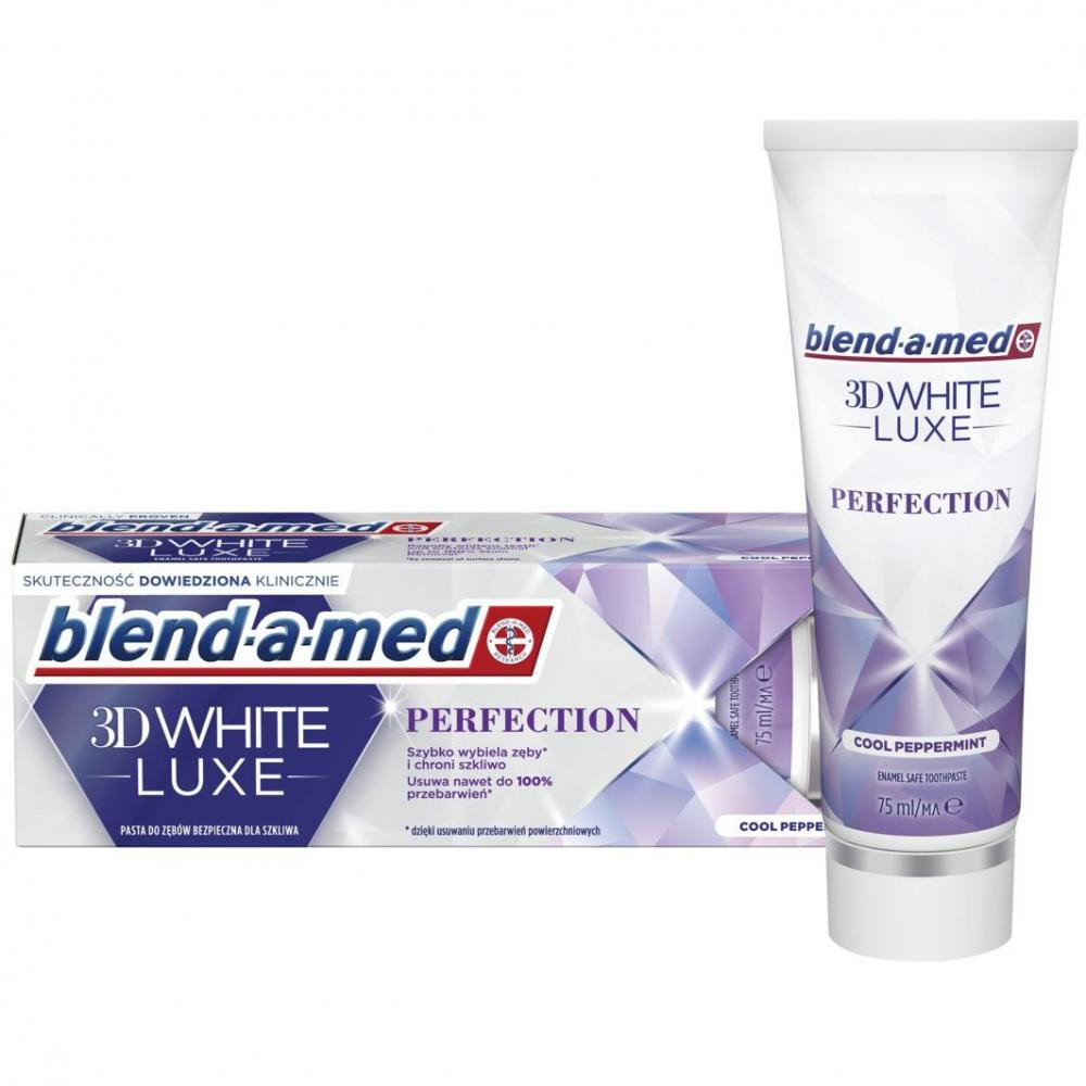 Blend-a-Med Зубная паста  3D White Luxe Совершенство 75 мл (81666792) (8001090073907) - зображення 1