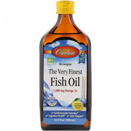   Carlson Labs The Very Finest Fish Oil 1600mg Lemon 500 мл (CL1545)