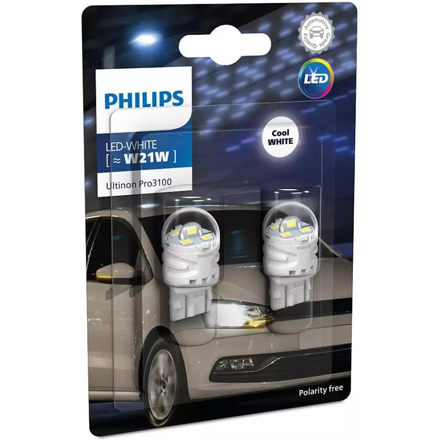 Philips W21/5W Ultinon Pro3100 12V W3x16q 2.4W (11066CU31B2) - зображення 1