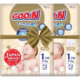   Goo.N Premium Soft 1NB, 144 шт