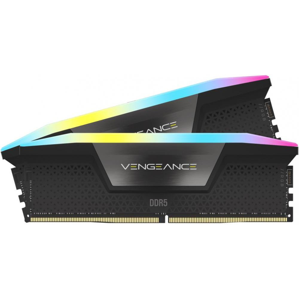 Corsair 32 GB (2x16GB) DDR5 6000 MHz Vengeance RGB (CMH32GX5M2D6000Z36K) - зображення 1