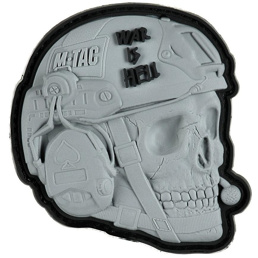 M-Tac Пластир  War is Hell 3D PVC Grey (51328011) - зображення 1