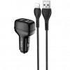 Hoco Z36 Leader 2USB 2.4A + Lightning Black - зображення 1