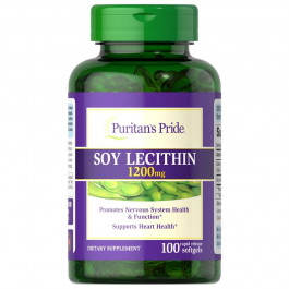   Puritan's Pride Soy Lecithin 1200 mg, 100 капсул