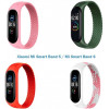 BeCover Набор ремешков 4 цвета Elastic Nylon Style  для Xiaomi Mi Smart Band 5 / Mi Smart Band 6 (Size L) Gi - зображення 1