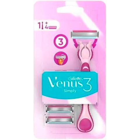 Gillette Бритва  Venus Simply з 4 змінними картриджами - зображення 1