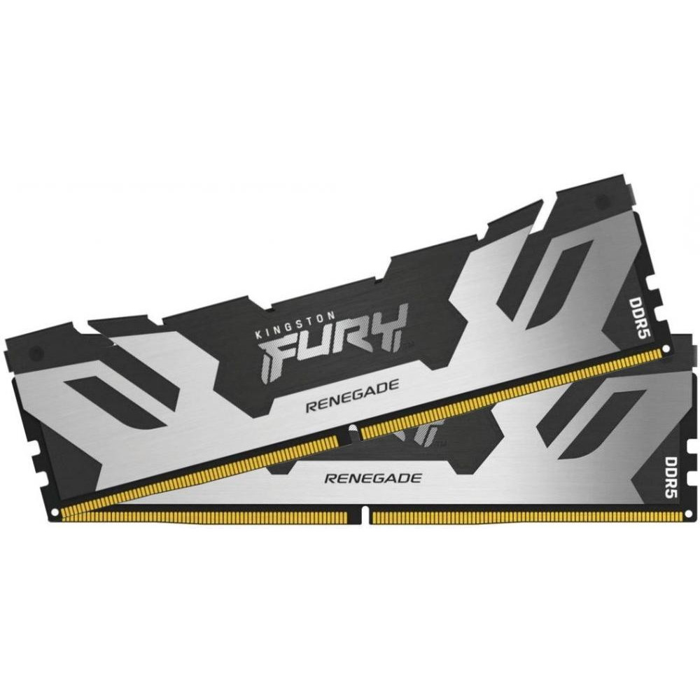 Kingston FURY 64 GB (2x32GB) DDR5 6400 MHz Renegade Silver/Black (KF564C32RSK2-64) - зображення 1