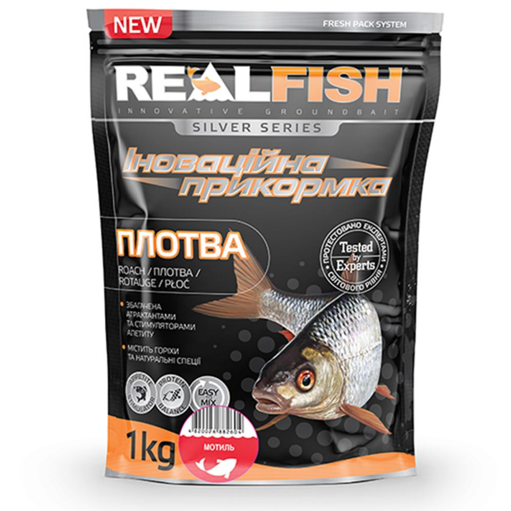 RealFish Прикормка "Плотва" (Мотыль) 1.0kg - зображення 1