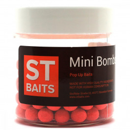   ST Baits Бойлы Mini Bombs Pop Ups «Garlic & Butyric Pink» 10mm 40g