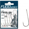 FUDO Hooks Worm FWSB SSB BN 6101 №1/0 / 6pcs - зображення 1