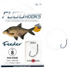 FUDO Hooks Feeder / FDSH-001 / №09 / 0.18mm 85cm / 10pcs - зображення 1