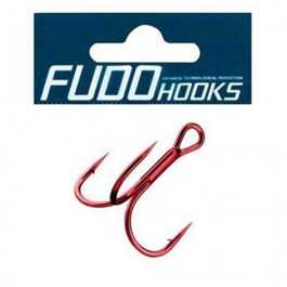   FUDO Hooks Treble RT-41 / Red / №06 / 1pcs