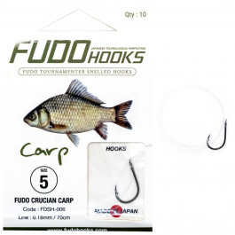   FUDO Hooks Crucian Carp / FDSH-006 / №06 / 0.18mm 70cm / 10pcs