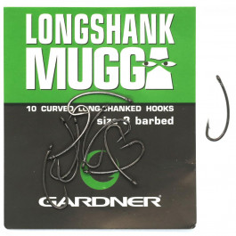   Gardner Longshank Mugga / Black Nickel / Barbed / №4 / 10pcs (LSMH8)