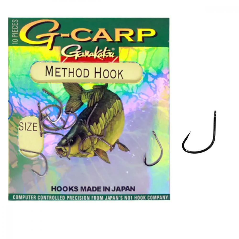 Gamakatsu G-Carp Method Hook Black №008 / 10pcs - зображення 1