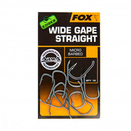   Fox Edges Wide Gape Straight №08 / 10pcs