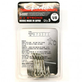   Gamakatsu Treble 22 4x Strong Nickel №4/0 / 5pcs