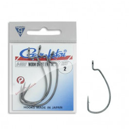   Gamakatsu Worm Offset EWG NS Black №4 (6pcs)