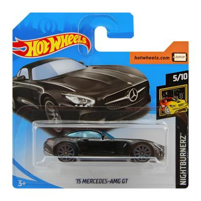 Hot Wheels 15 Mercedes-AMG GT Nightburnerz FJX68 Black - зображення 1