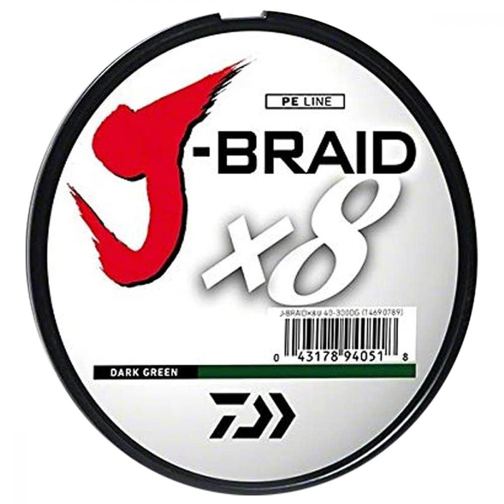 Daiwa J-Braid X8 Dark Green / 0.20mm 150m 13.00kg - зображення 1