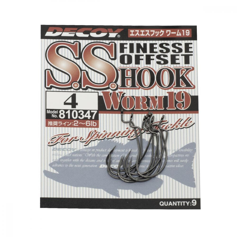 Decoy S.S. Hook Worm19 №10 (10pcs) - зображення 1