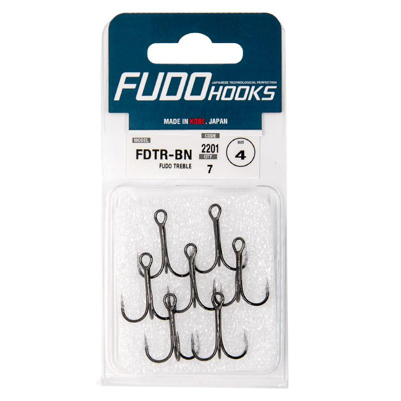 FUDO Hooks Treble BN / 2201 / №4 / 7pcs - зображення 1